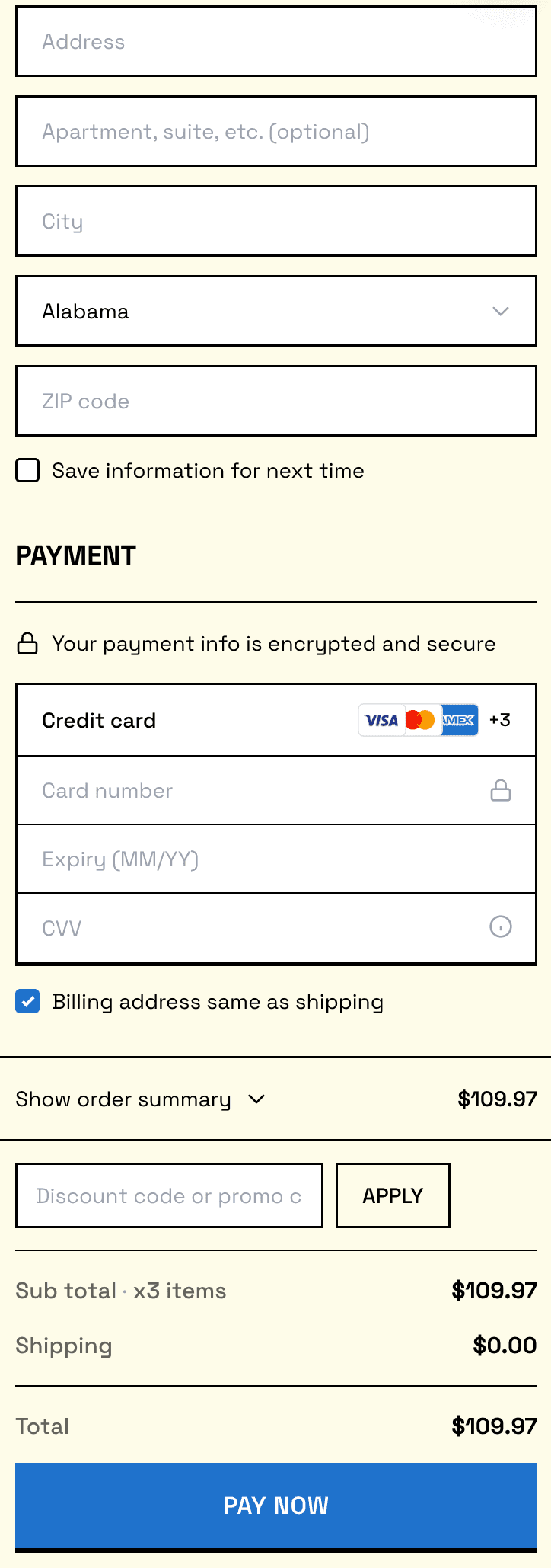 Custom Checkout