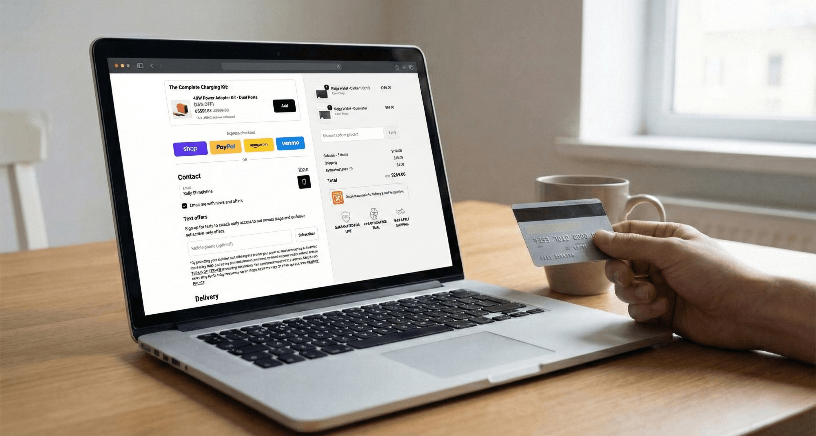 Payment processing dashboard
